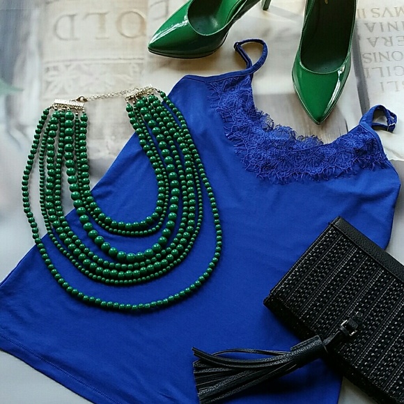 Jewelry - Multi-strand Elegant Beaded Green Necklace